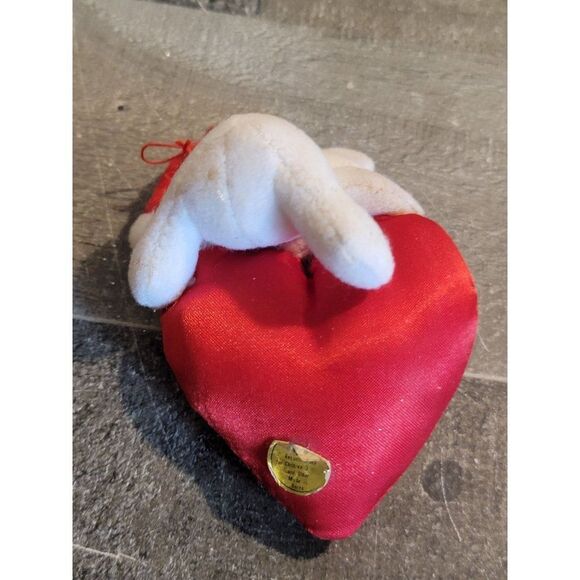 Plush teddy bear heart Merry kissmas ornament xmas Decor figure - Picture 4 of 4